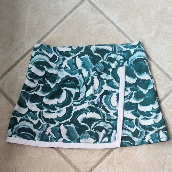 Tommy Bahama Teal and White Mini Skirt - Picture 4 of 7